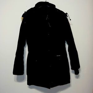 Trillium Down Parka Coat w/ Natural Coyote Fur Trim